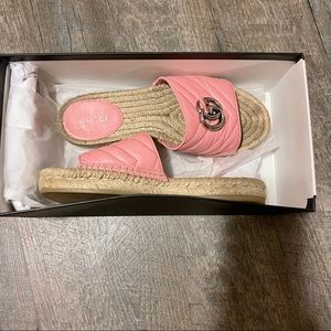 Authentic Gucci Pink Slides